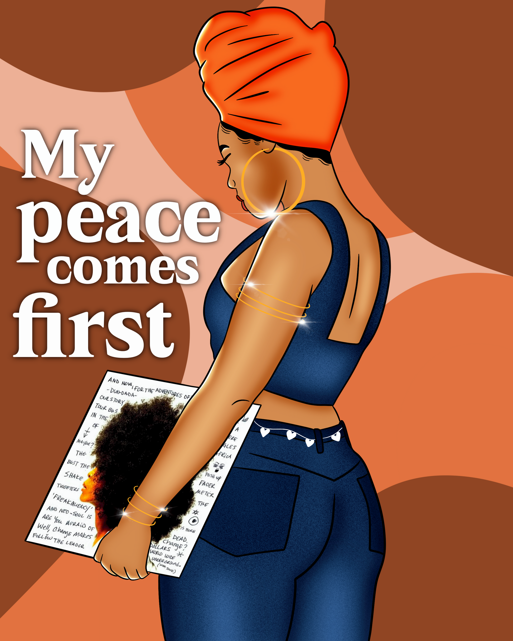 My peace comes first Art Print
