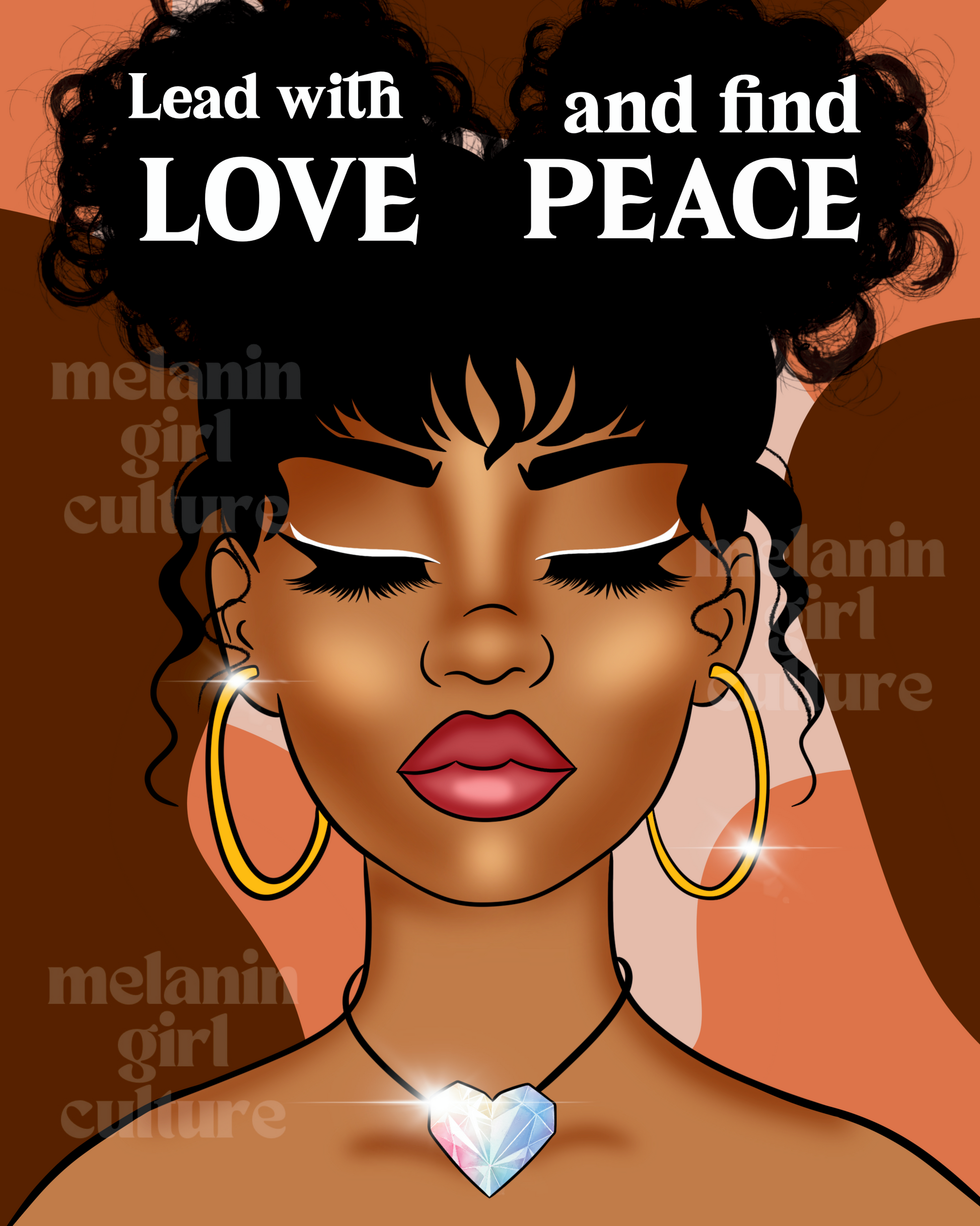 Lead with Love Art Print