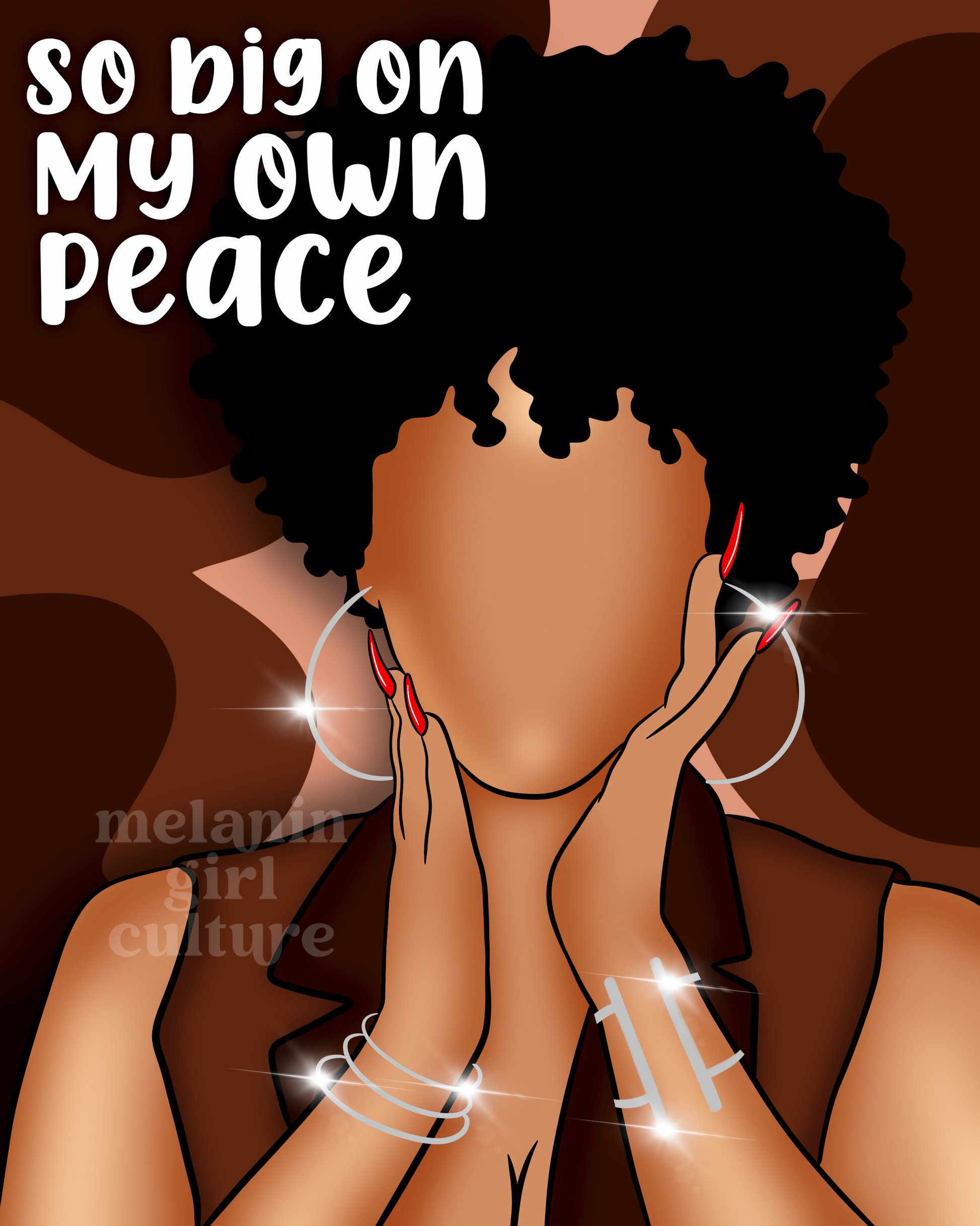 Big on my own peace Art Print