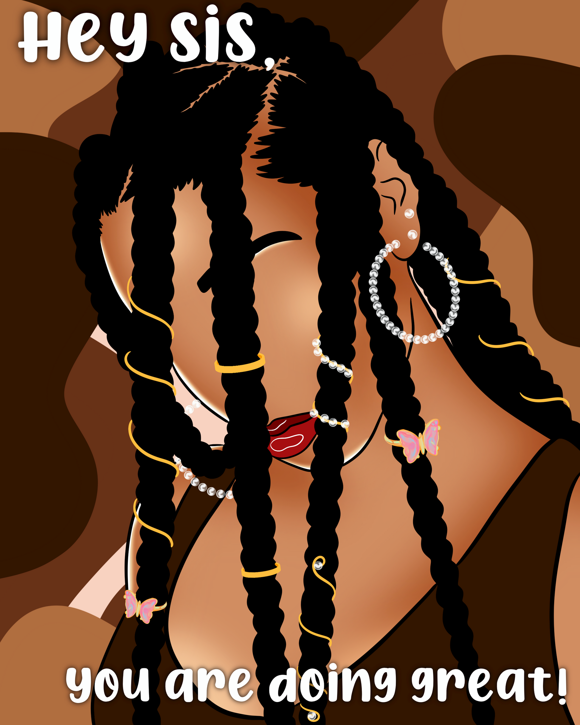 Hey sis Art Print
