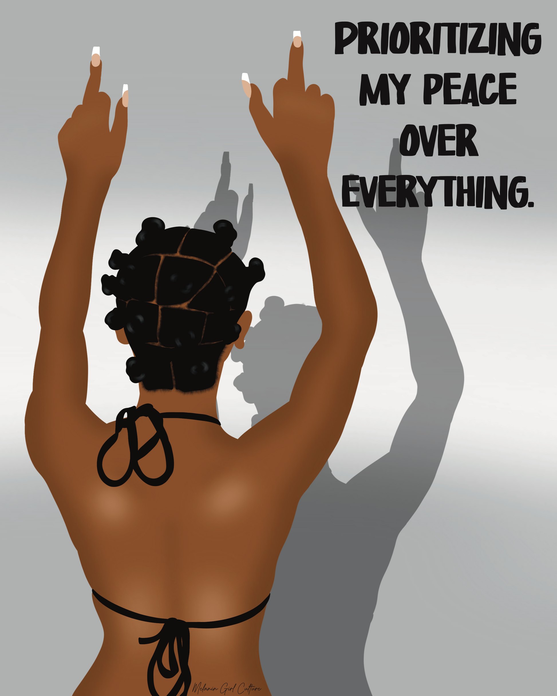 Prioritizing my peace Art Print