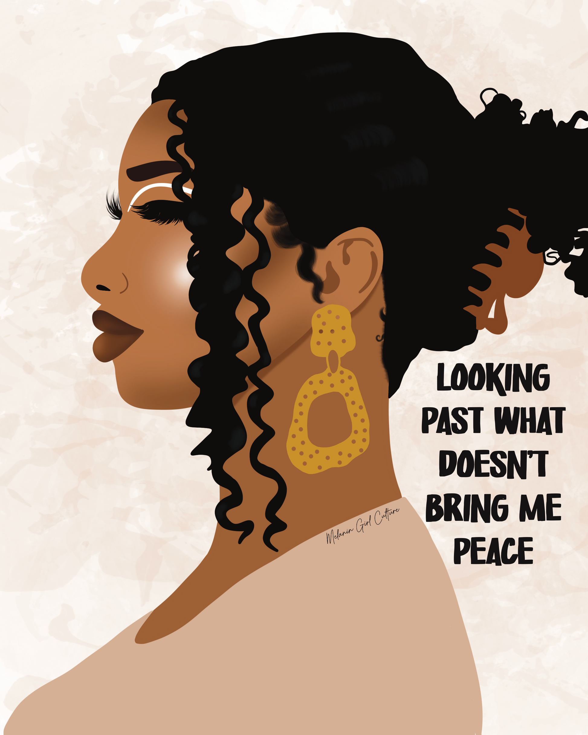 Looking past Art Print