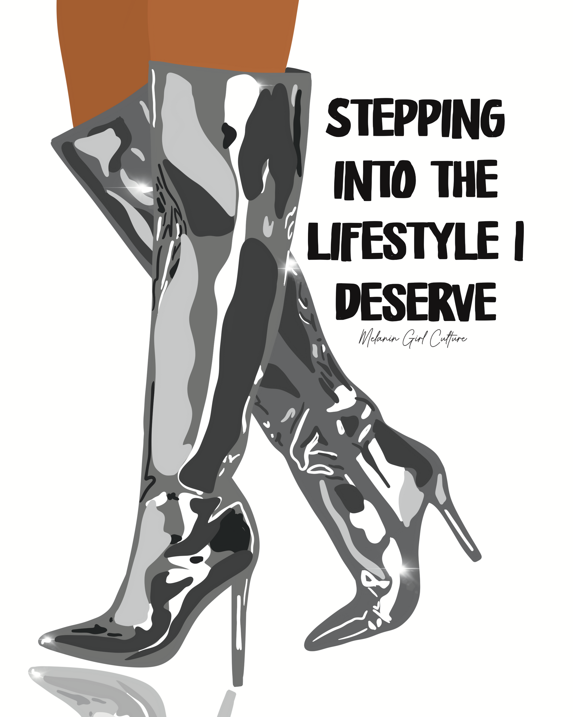 Stepping Art Print