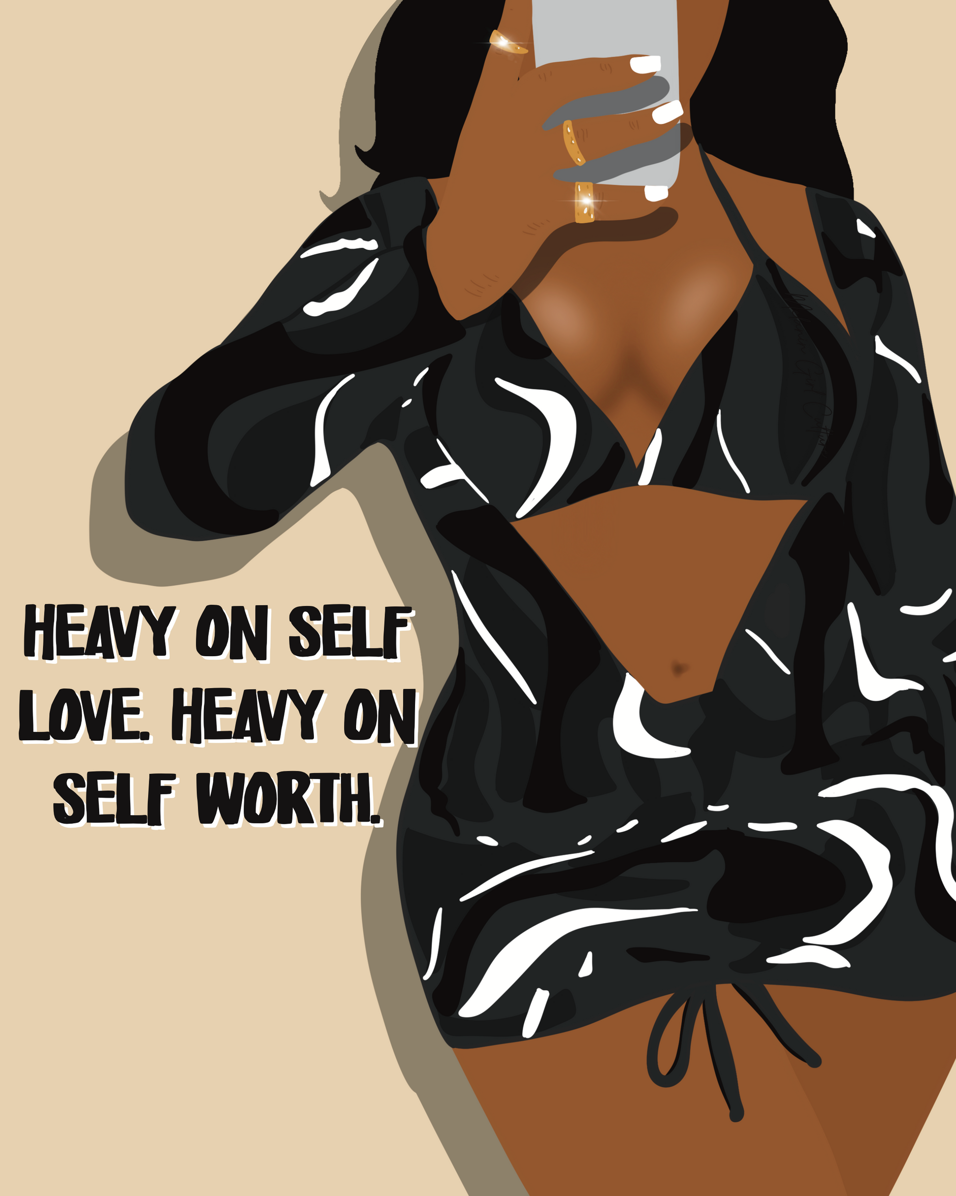 Heavy on Art Print