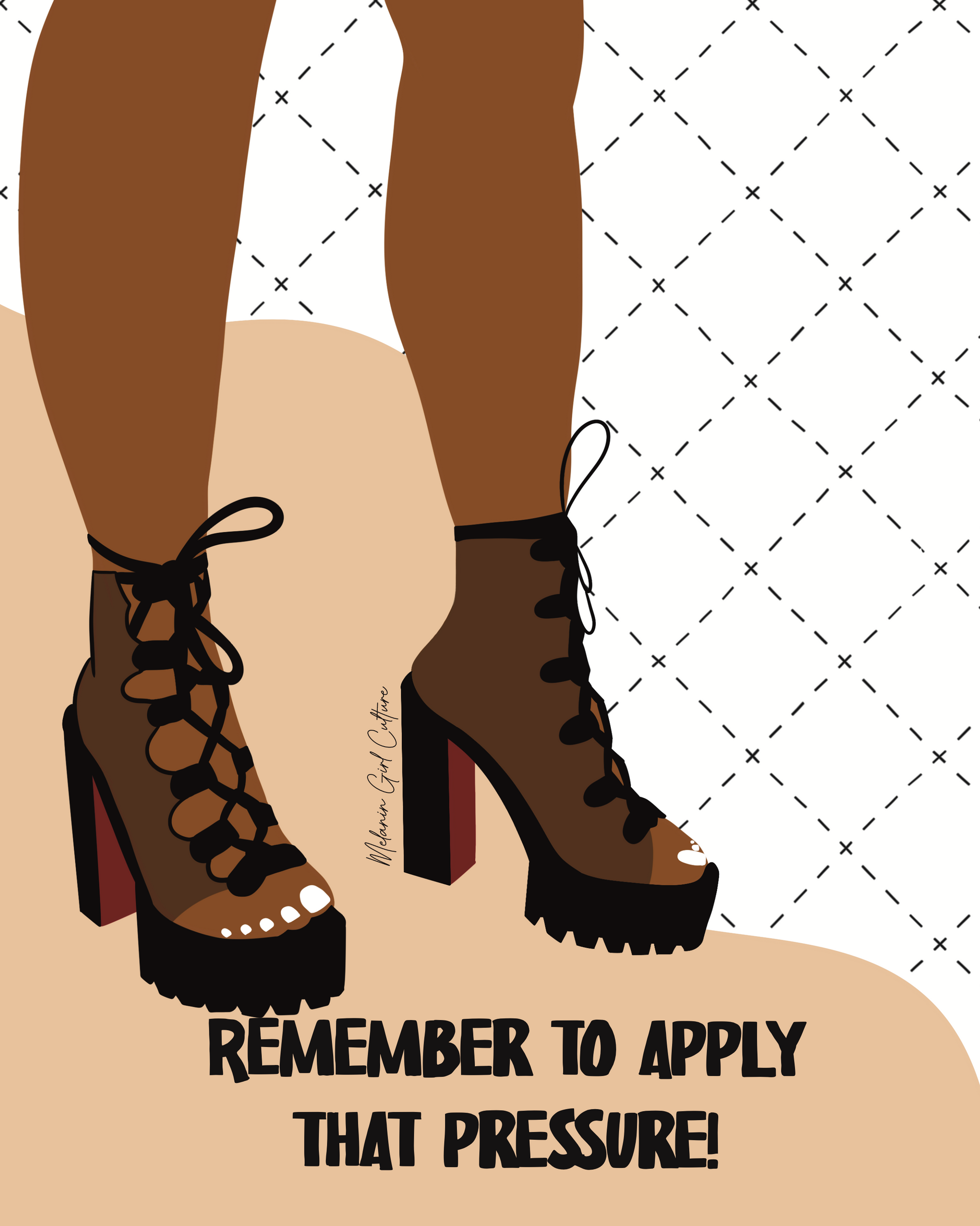 Apply pressure Art Print