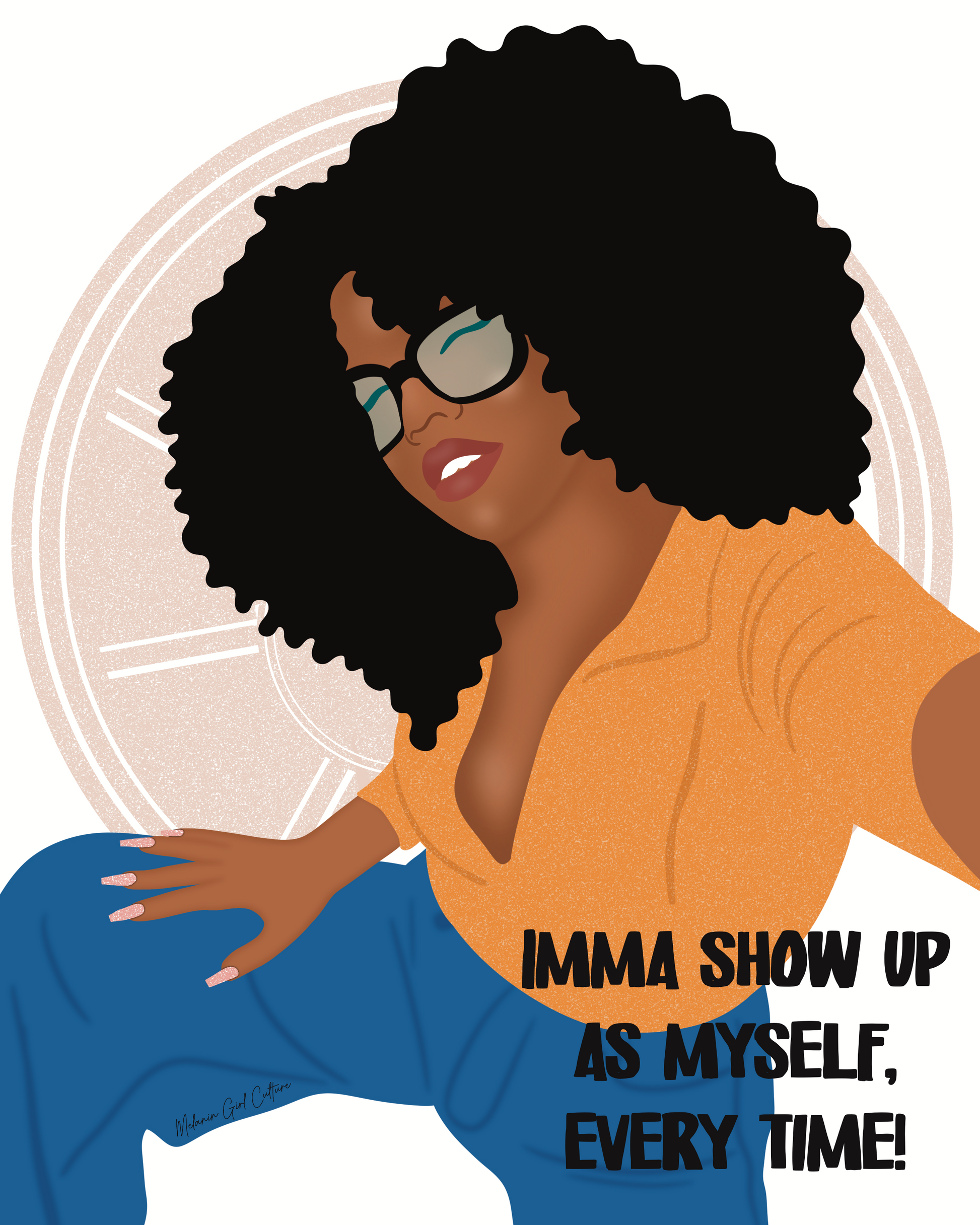 Show up for myself Art Print