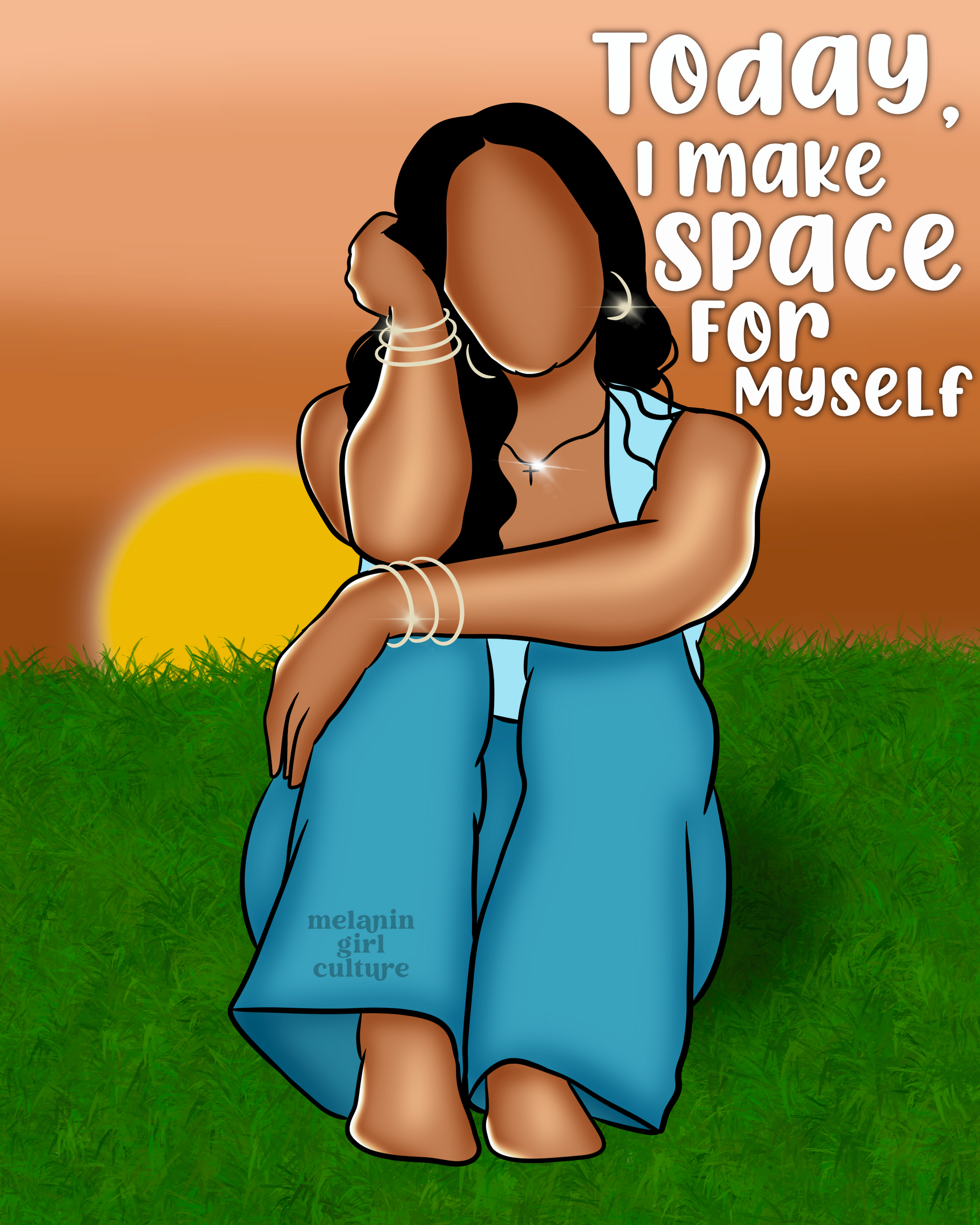 Today I make space for myself Art Print
