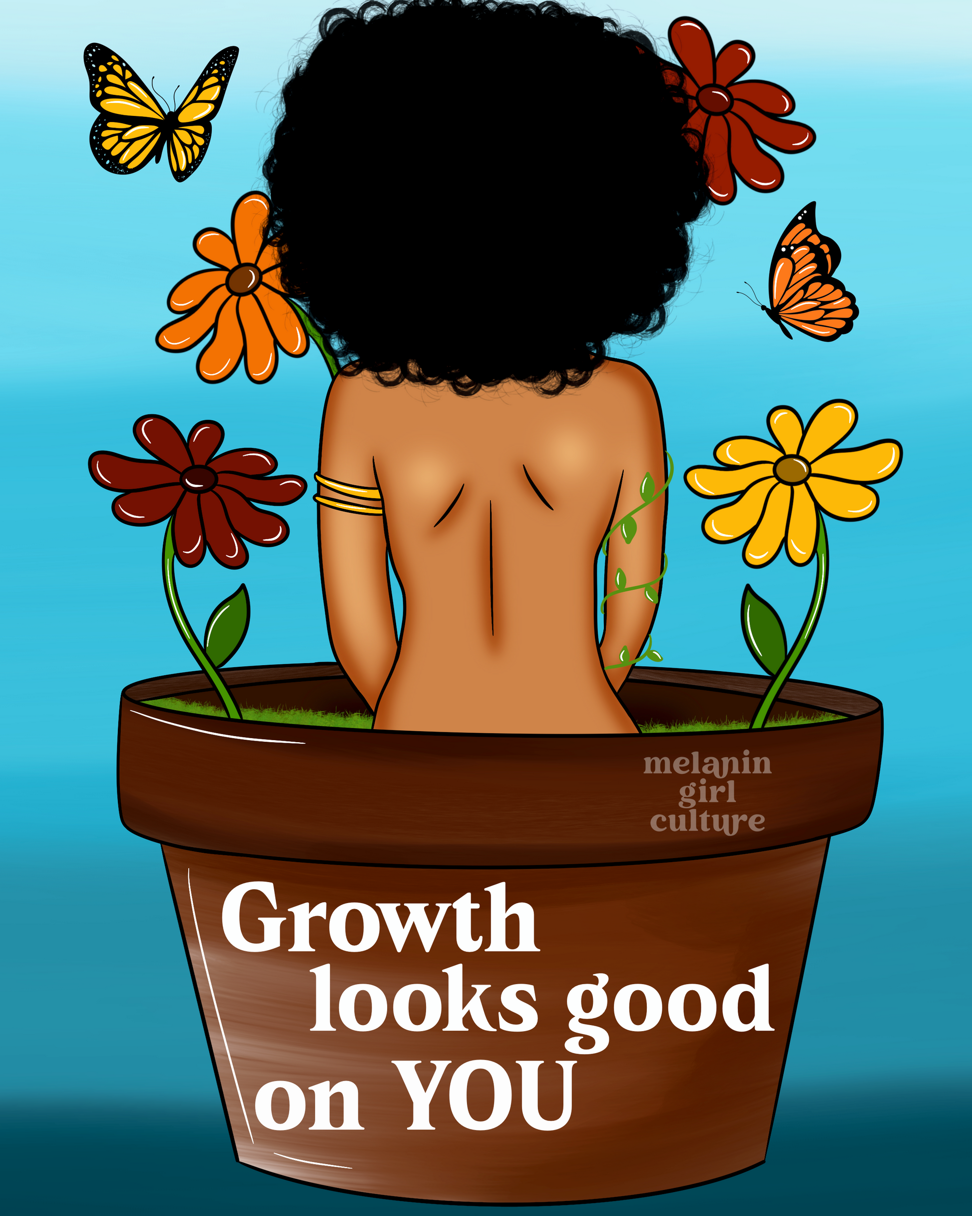 Growth looks good on you Art Print