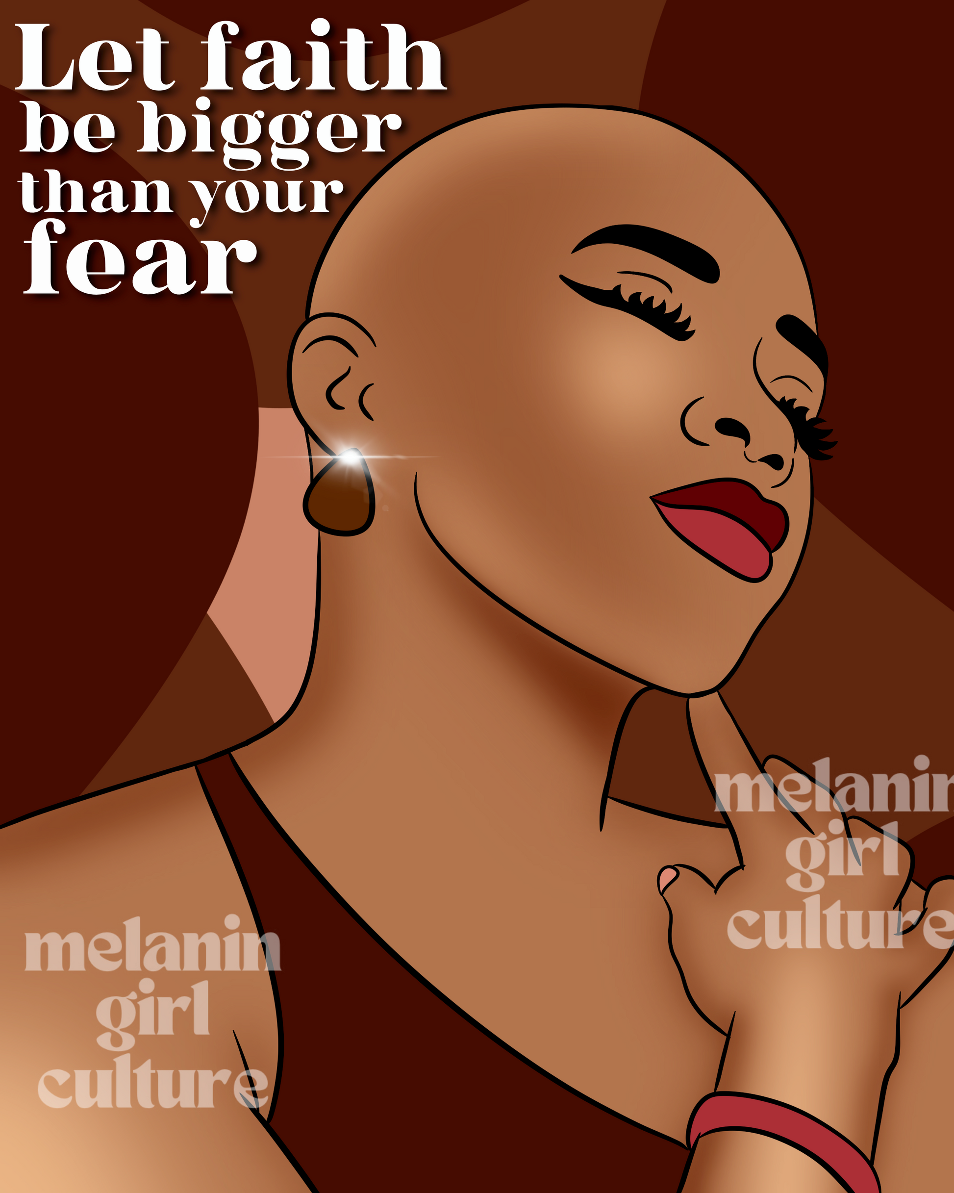 Faith over fear Art Print