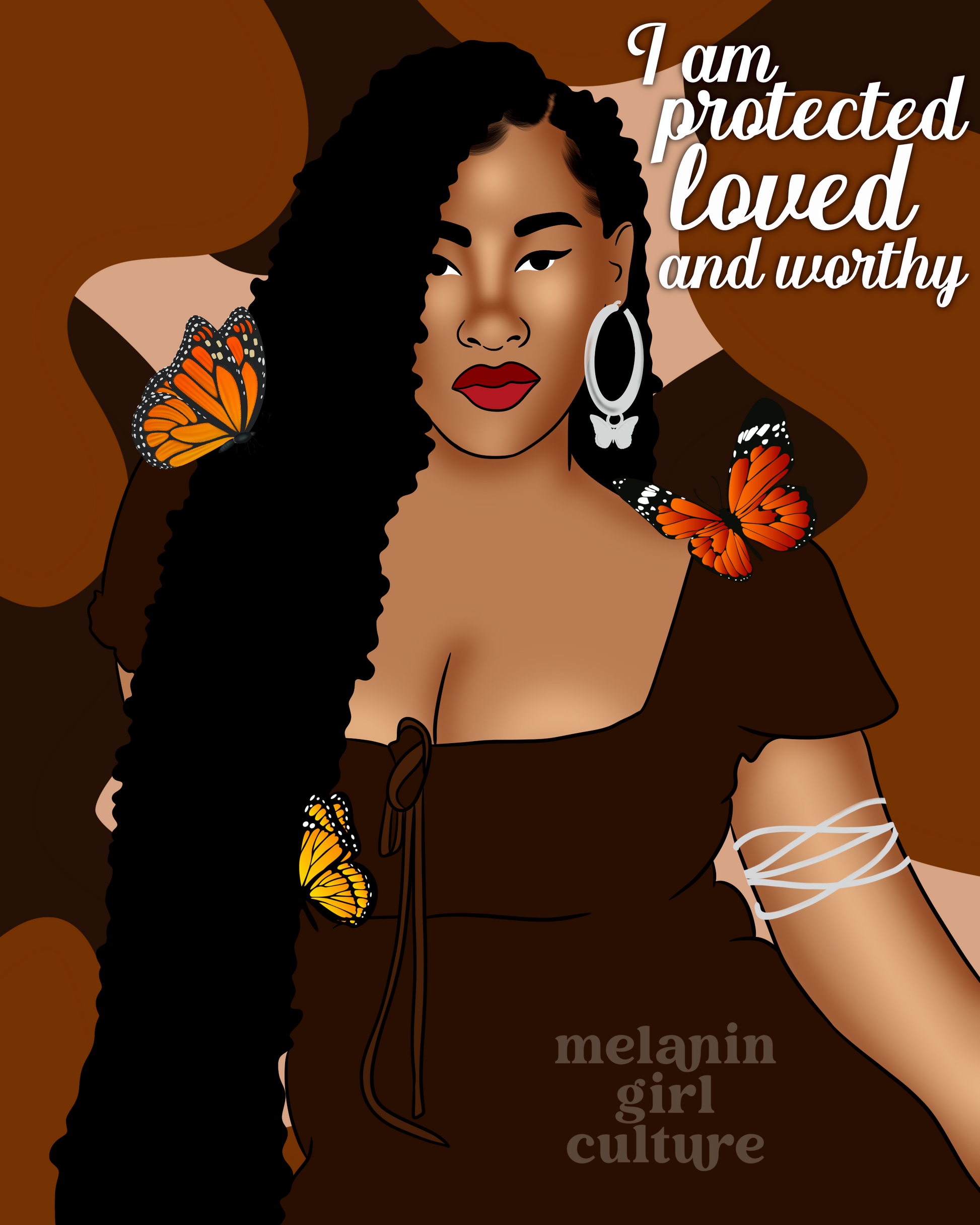 I am protected Art Print
