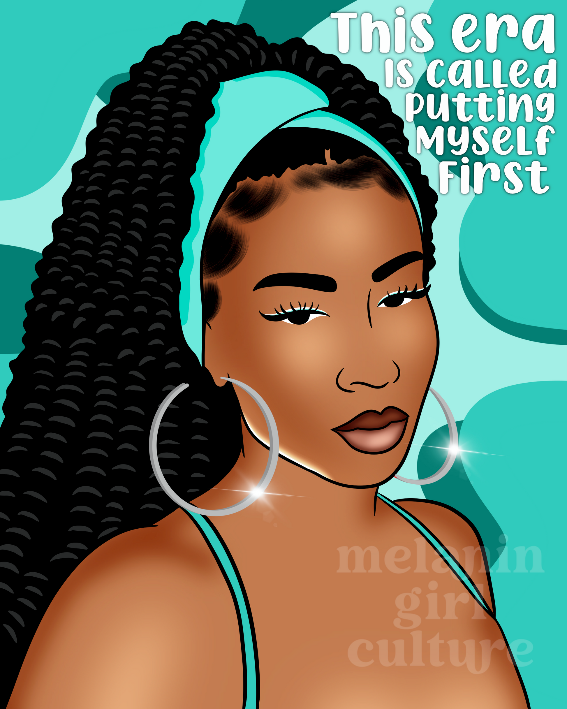 Putting myself first Art print