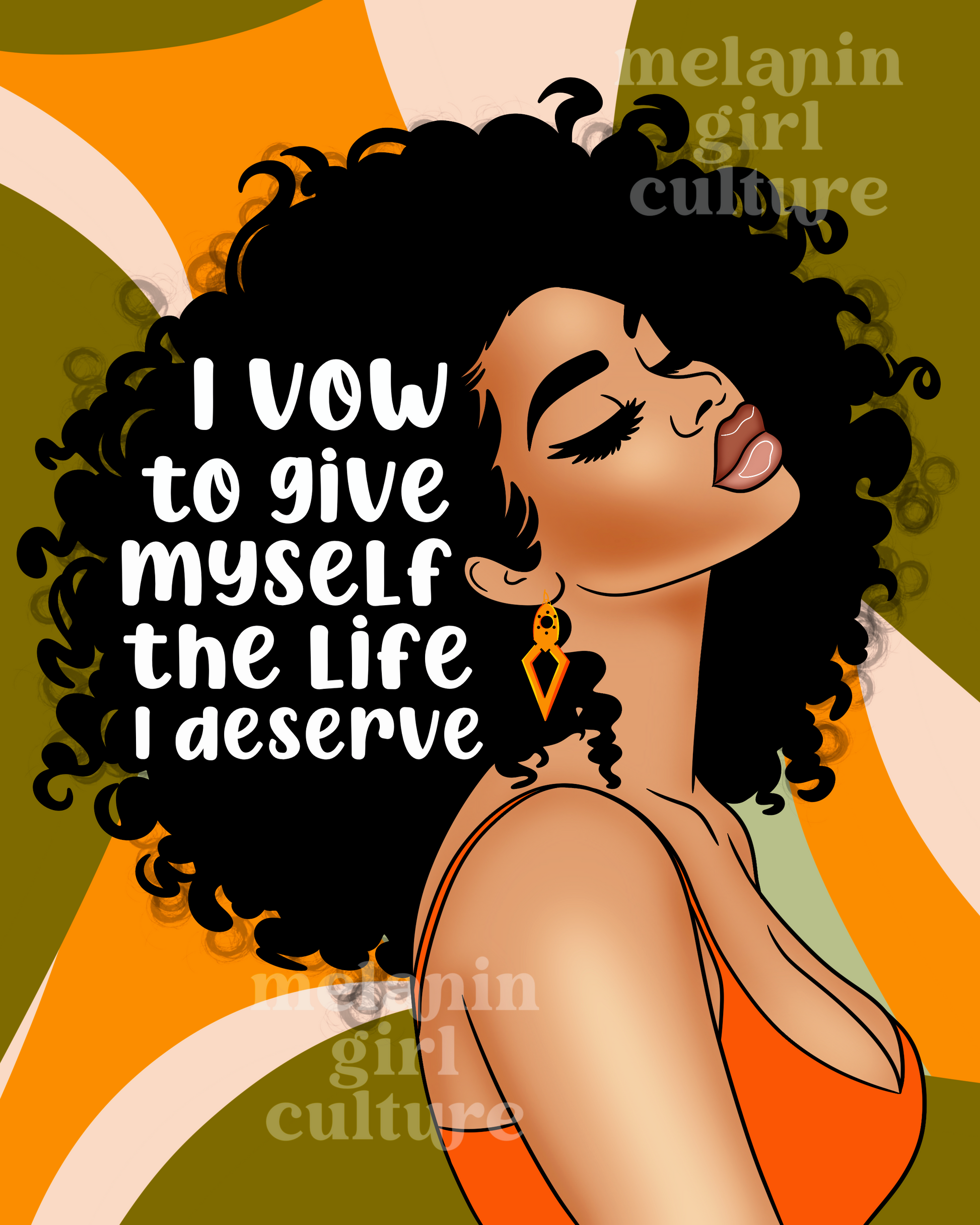 I vow to myself Art print