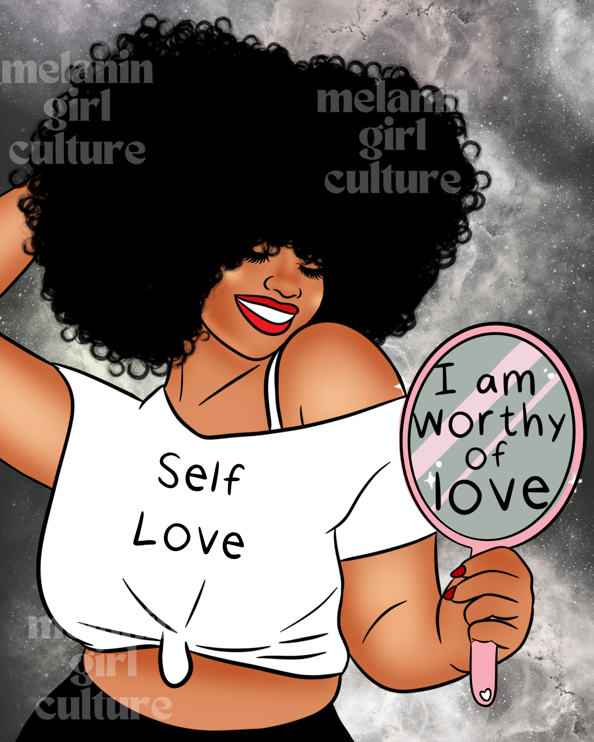 I am worthy of love Art Print
