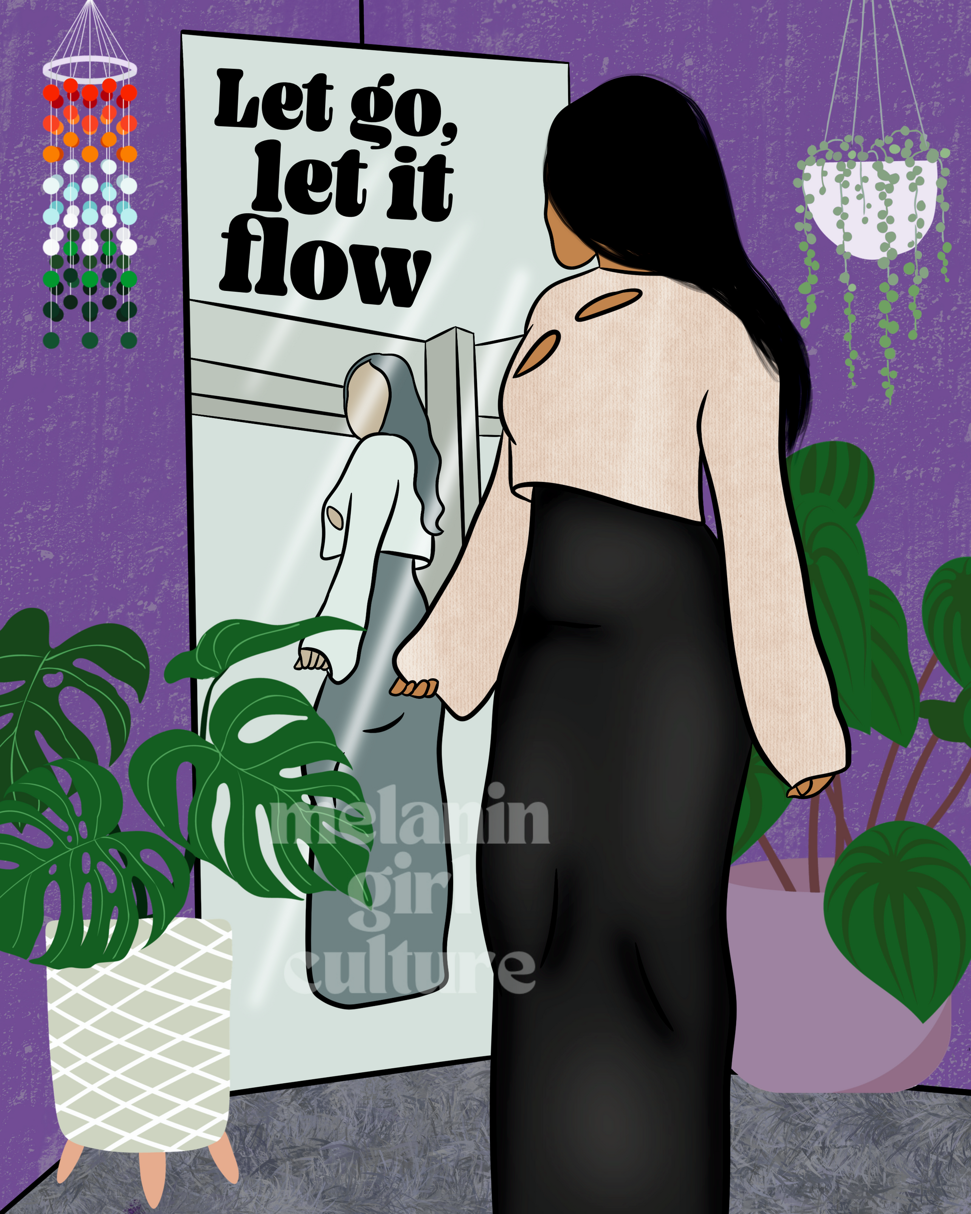Let it flow Art Print
