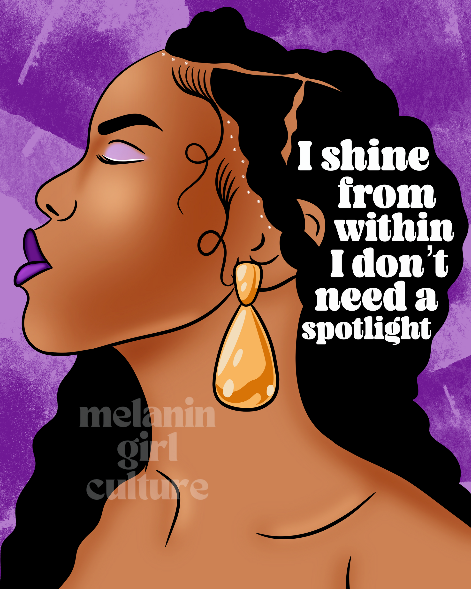 I shine from within Art Print