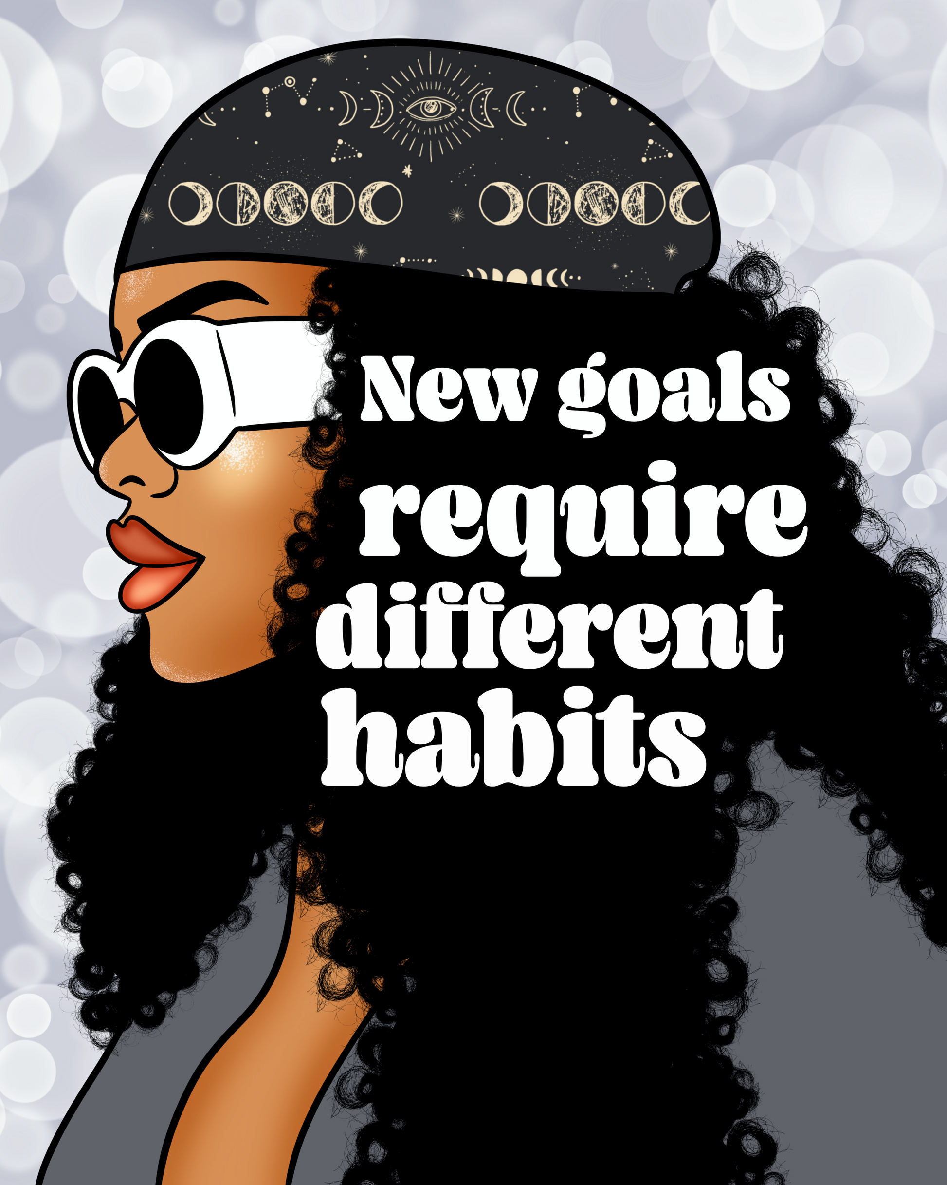 New goals different habits Art Print