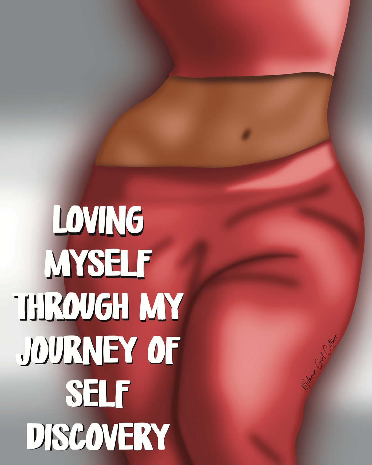 Loving myself Art Print